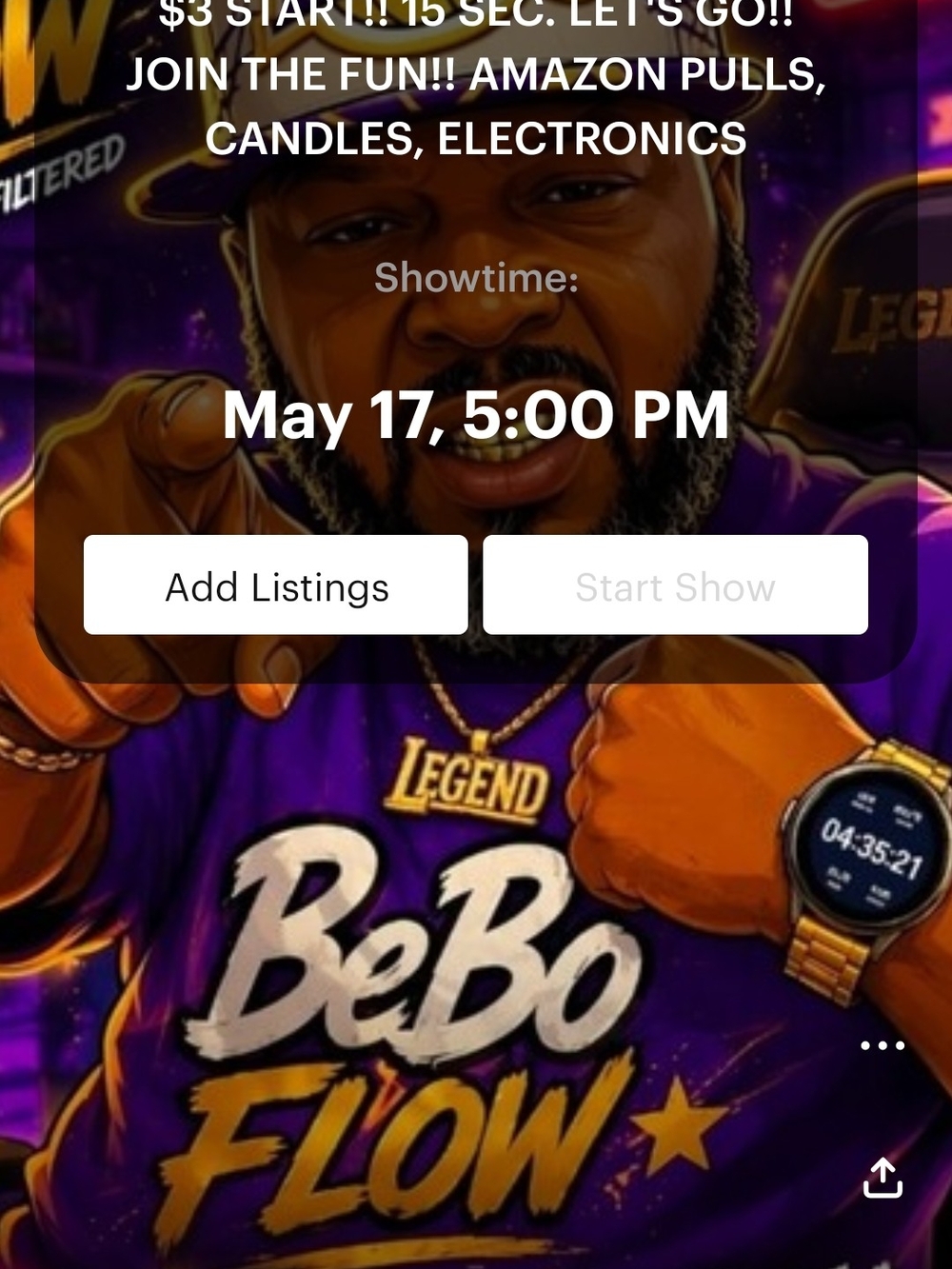 DONT MISS THIS SHOW!!! COME ENJOY THIS GREAT SHOW
